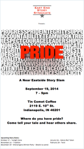 Pride Story Slam Poster